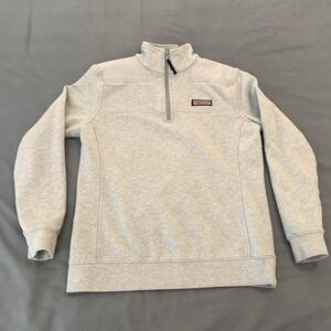 Vineyard Vines Sweatshirt Mens XS Gray 1/4 Zip Mock Neck Pullover Shep Shirt